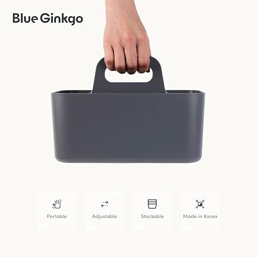 Smart Home BLUE GINKGO Stackable Organizer Caddy – Korean-Made Portable Tote Set