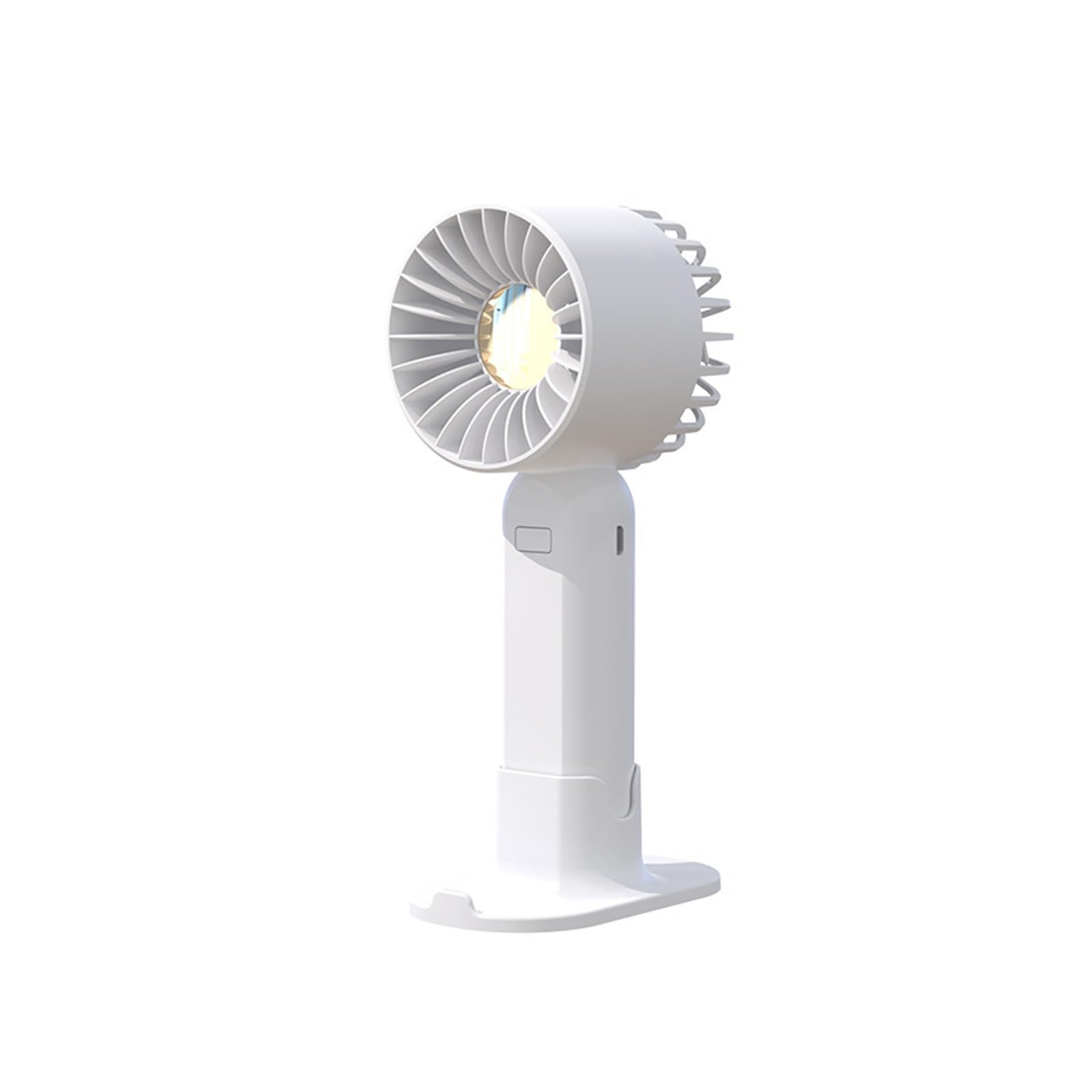 Handheld turbo fan portable USB charging digital display foldable mountaineering buckle small