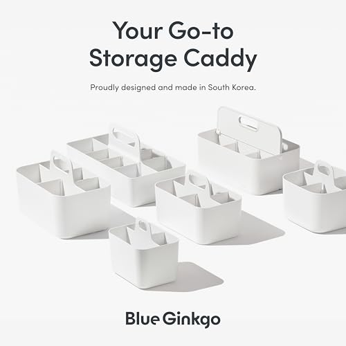 Smart Home BLUE GINKGO Stackable Organizer Caddy – Korean-Made Portable Tote Set