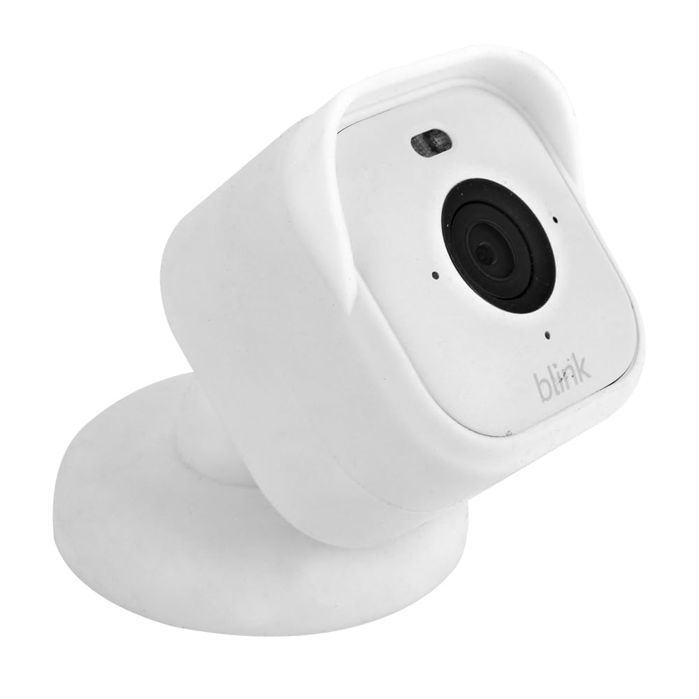 Camera Case for Blink Mini 2 Camera (2024) Black Silicone Cover Waterproof Protective Cover,White
