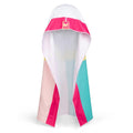 MISSION Reversible Cooling Hoodie Towel- Hood Towel, Cools Instantly When Wet, UPF 50 Sun Protection, Contours Your Head to Stay in Place, Great for Sports, Fitness, Gym (Pink Mint)