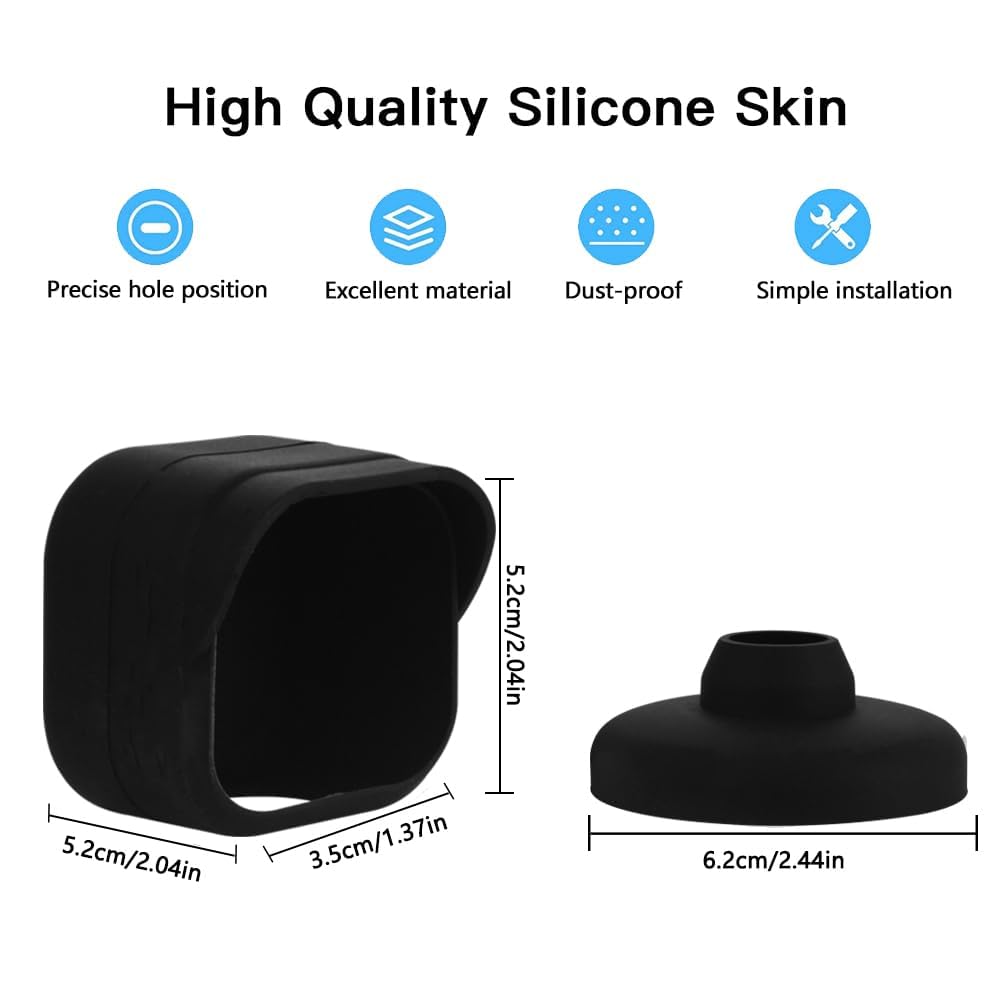 Camera Case for Blink Mini 2 Camera (2024) Black Silicone Cover Waterproof Protective Cover,White