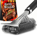 Smart Home TNTOR Grill Brush with Scraper, 18" Adjustable Handle Kit