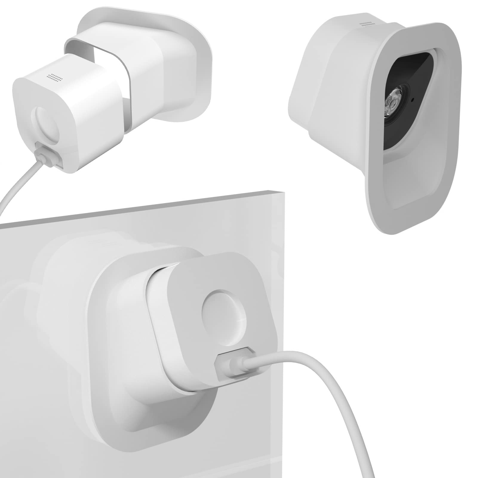 Teccle 2 Pack Angled Window Mount for Blink Mini Camera, 20 Degrees Tilt (Up/Down/Left/Right) (Not Compatible with Blink mini 2)