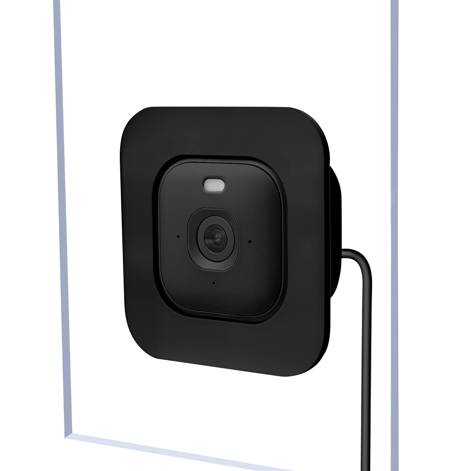 2 Pack Window Mount Compatible with Blink Mini Indoor, Secured Camera Glass Wall Holder for Single Pane Glass Windows/Doors for Outside Security Monitoring,White