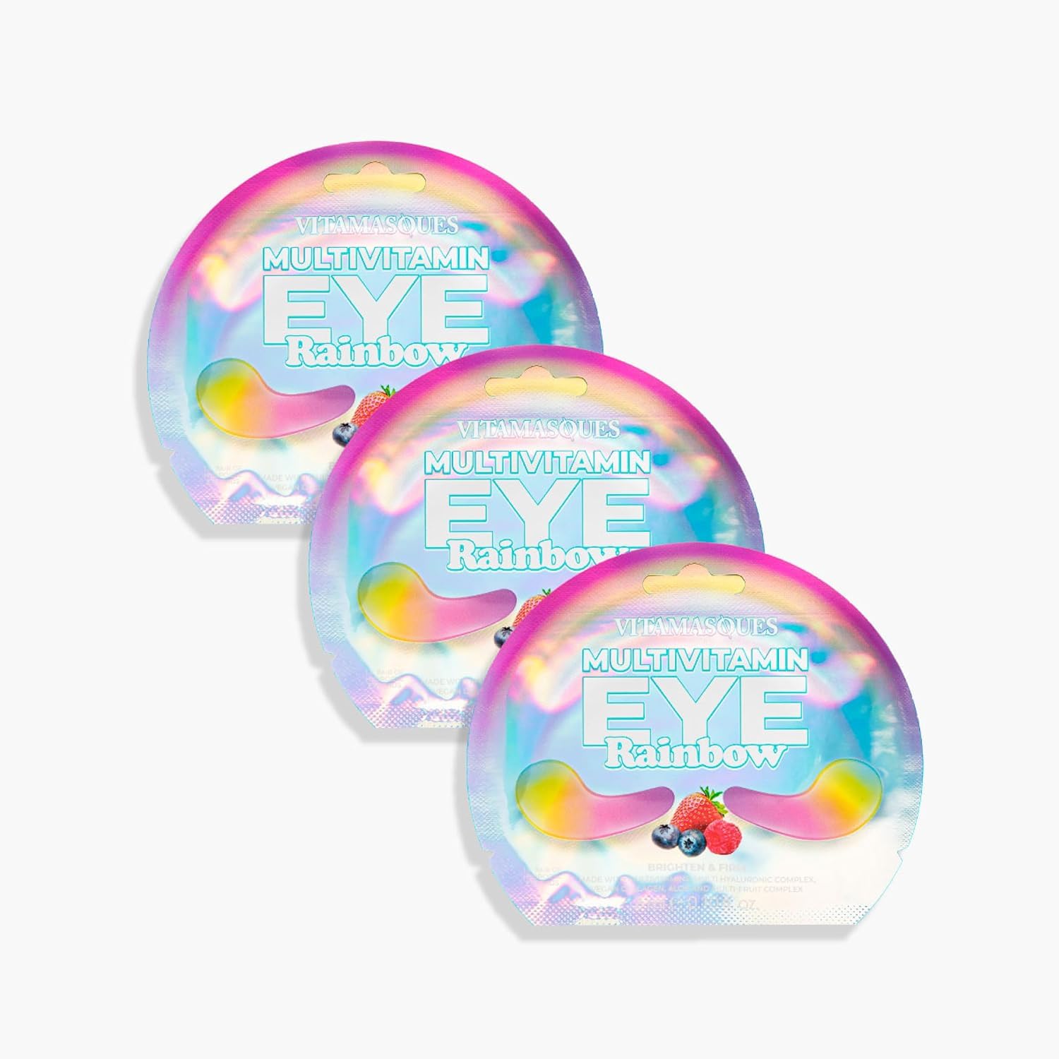 Vitamasques Diamond Eye Pads 3-Pack - Soothing and Rejuvenating Eye Patches Korean Skin Care Reduce Fine Lines, Puffiness & Dark Circles