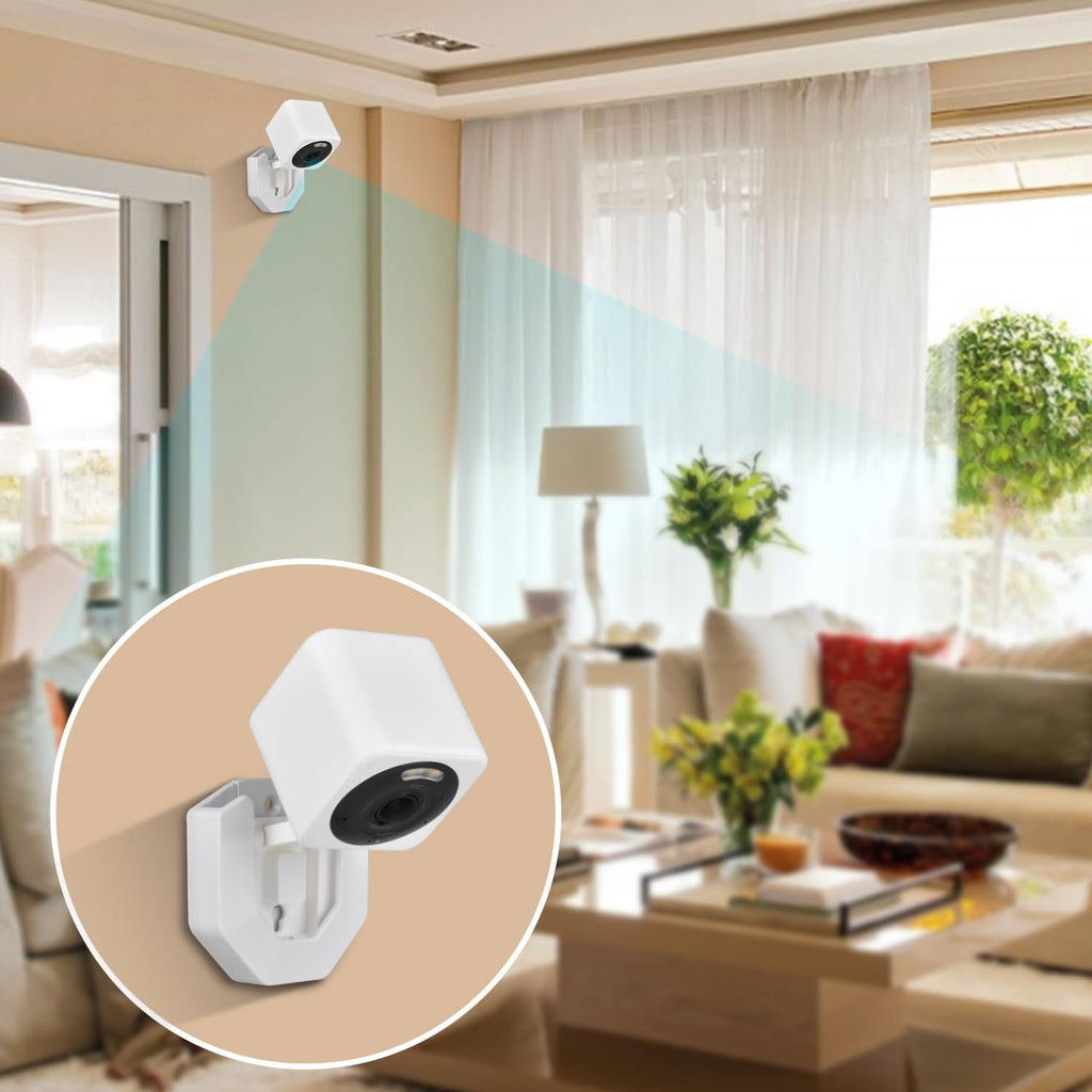 StartVision 3 Pack Blink Camera Wall Mount for Blink Outdoor 2K+ / Outdoor 4 /Mini 2K+/ Mini 2 / Mini/Blink Indoor Camera, No Drill No Screws Adhesive Wall Mount (Black)