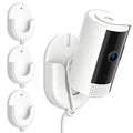 3 Pack Ring Indoor Cam Wall Mount Bracket, No Drill No Screws Strong Adhesive Blink Camera Wall Mount for Ring Indoor Cam, Indoor Cam Plus, Blink Outdoor 4, Outdoor 2K+, Mini, Mini 2K+ -White