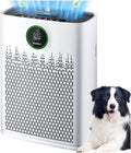 Air Purifiers for Home Large Room, Cover Up to 2400 Ft² with True HEPA Filter, PM2.5 Air Quality Display, 22dB Sleep Mode, Aromatherapy with 2X-Purification & 360°Air Outlet, HAP603