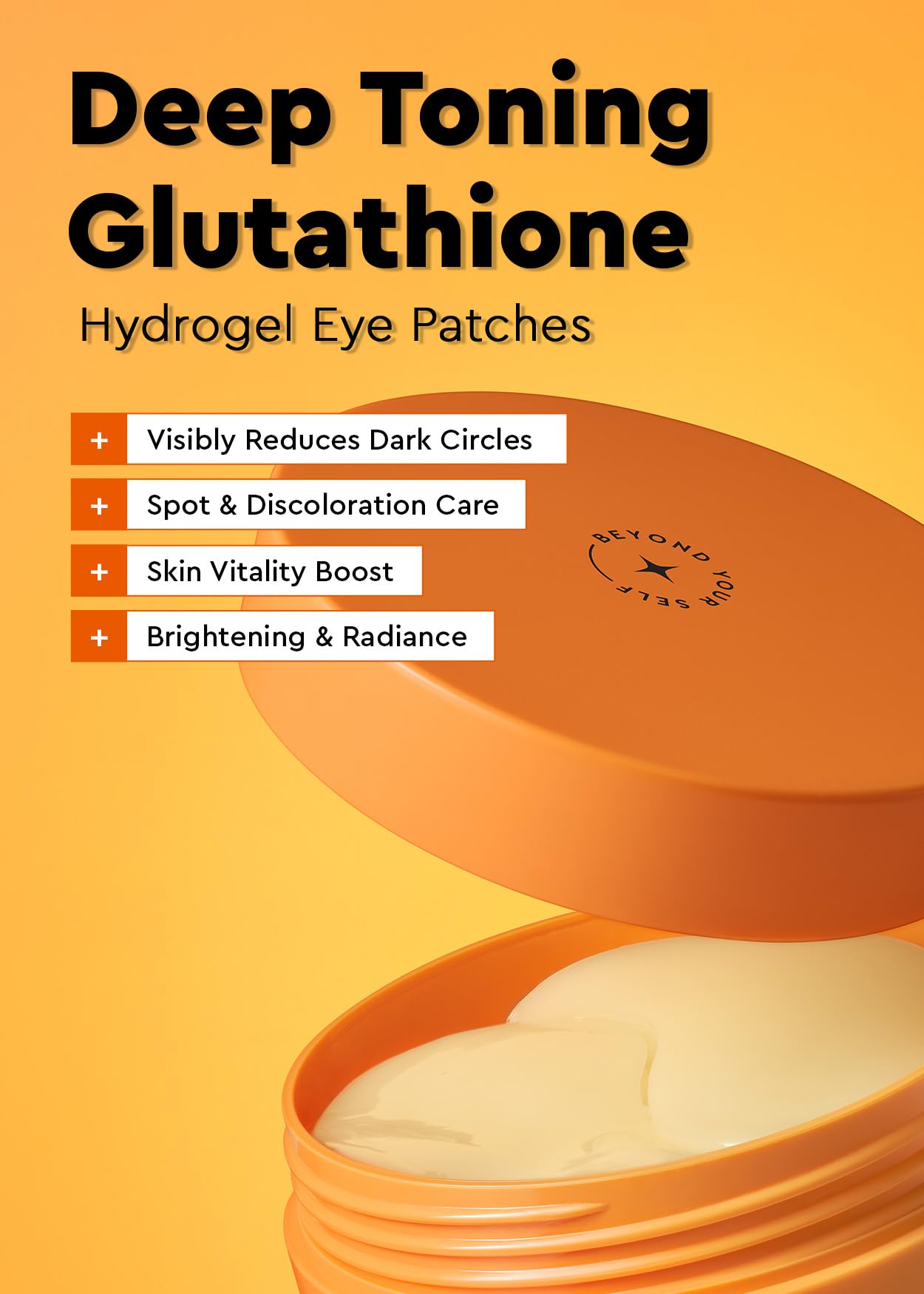 bewants Deep Toning Glutathione Eye Serum Patch | Korean Retinol and Caffeine Eye Patches | Advanced Glutathione Skincare Gel Patch | 60 Undereye Mask Patches