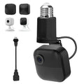 Adjustable Lamp Socket Mount for Blink Outdoor 4 (4th Gen), Blink Outdoor (3rd Gen), Blink Mini/Blink Mini 2, Light Bulb Mount for Standard E26/E27 Bulb Holder, Easy Installation Without Tools - Black