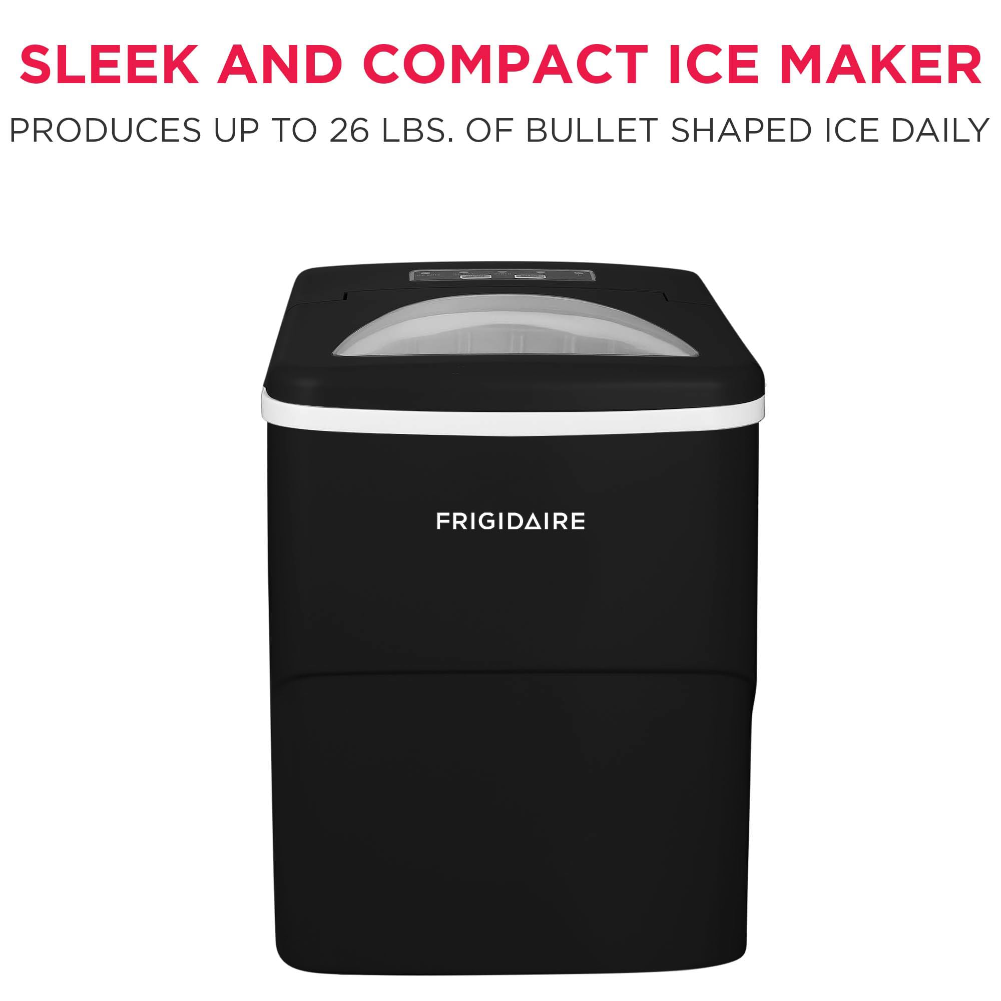 Frigidaire EFIC108 Counter top Portable, 26 lb per Day Compact Ice Maker Machine