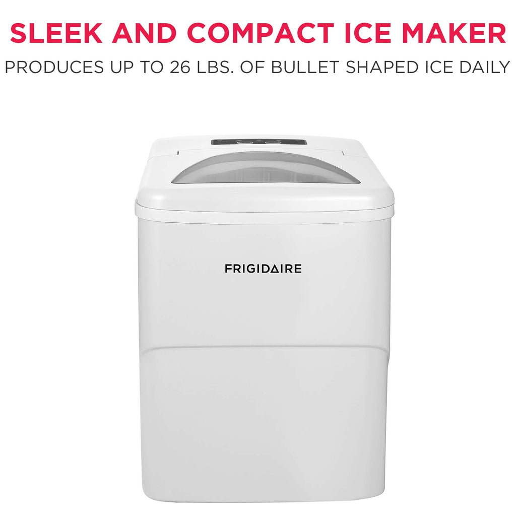 Frigidaire EFIC108 Counter top Portable, 26 lb per Day Compact Ice Maker Machine