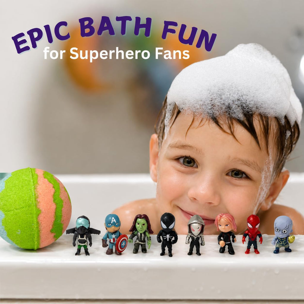 EvolutionUSA Refresh Bath Bombs for Women & Kids – 24 Bath Bombs Mini Sized, Organic Bathbomb Set, Women & Kids Bath Fizz, Luxury Gift for Mother’s Day, Easter, Valentines, Birthday or Self Care
