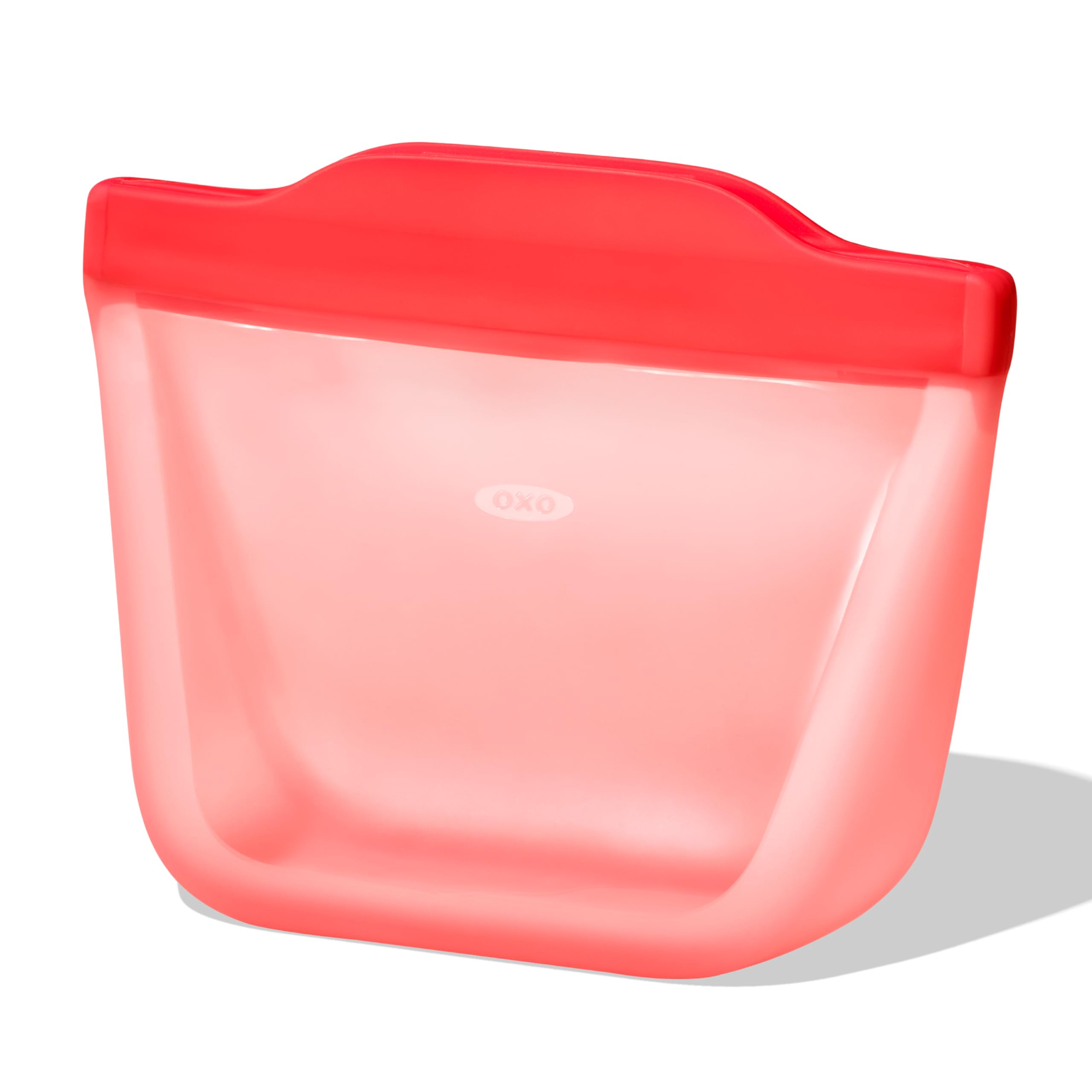 OXO Good Grips Silicone Reusable Bag – Stand-Up Snack (12 oz) – Oat