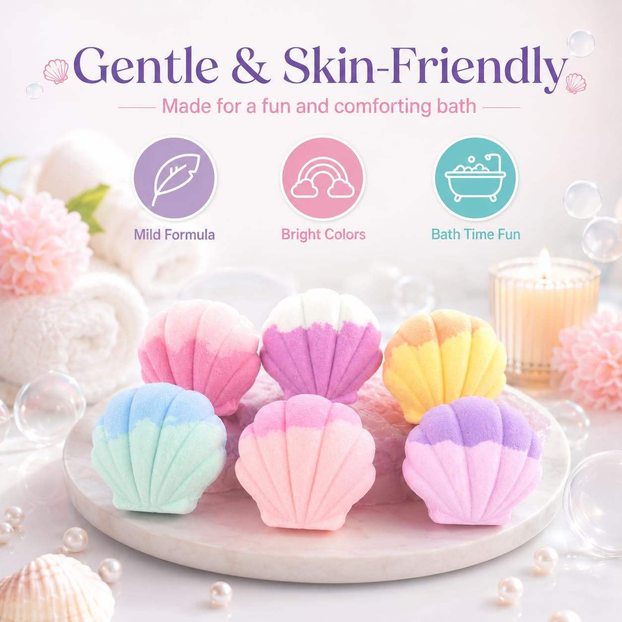 Bath Bombs with Toys Inside, 12 Pack Kids Bath Bombs with Surprise Inside, Play Fizz Bubble Bath Ball, Natural Organic Non Toxic Bath Bomb Gift Set for Boys Girls Toddler (Sea Animal)