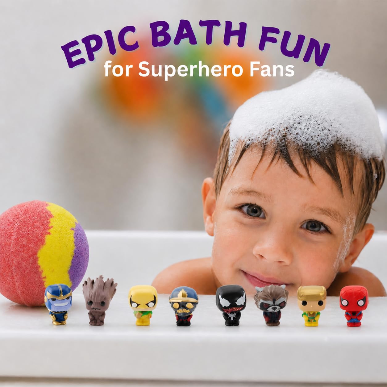 EvolutionUSA Refresh Bath Bombs for Women & Kids – 24 Bath Bombs Mini Sized, Organic Bathbomb Set, Women & Kids Bath Fizz, Luxury Gift for Mother’s Day, Easter, Valentines, Birthday or Self Care