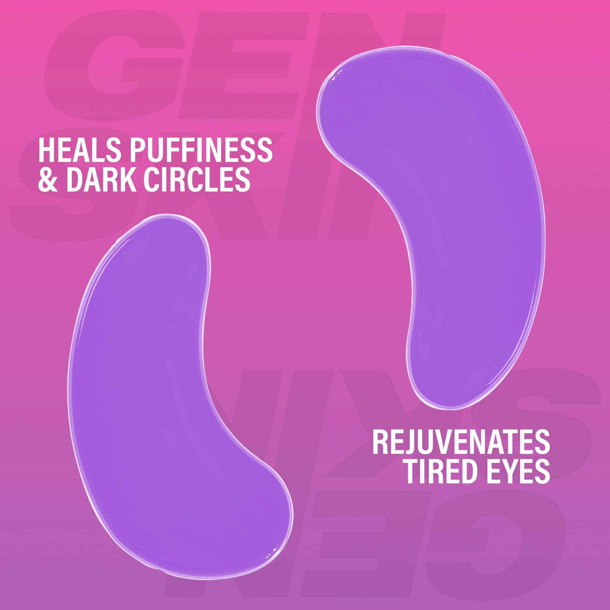 Generation Skin Eye Patches for Dark Circles and Puffiness, Under Eye Mask with Hyaluronic Acid and Kakadu Plum, Vegan and Cruelty-Free Under Eye Patches, Kakadu Plum Eye Masks, 5-Pack