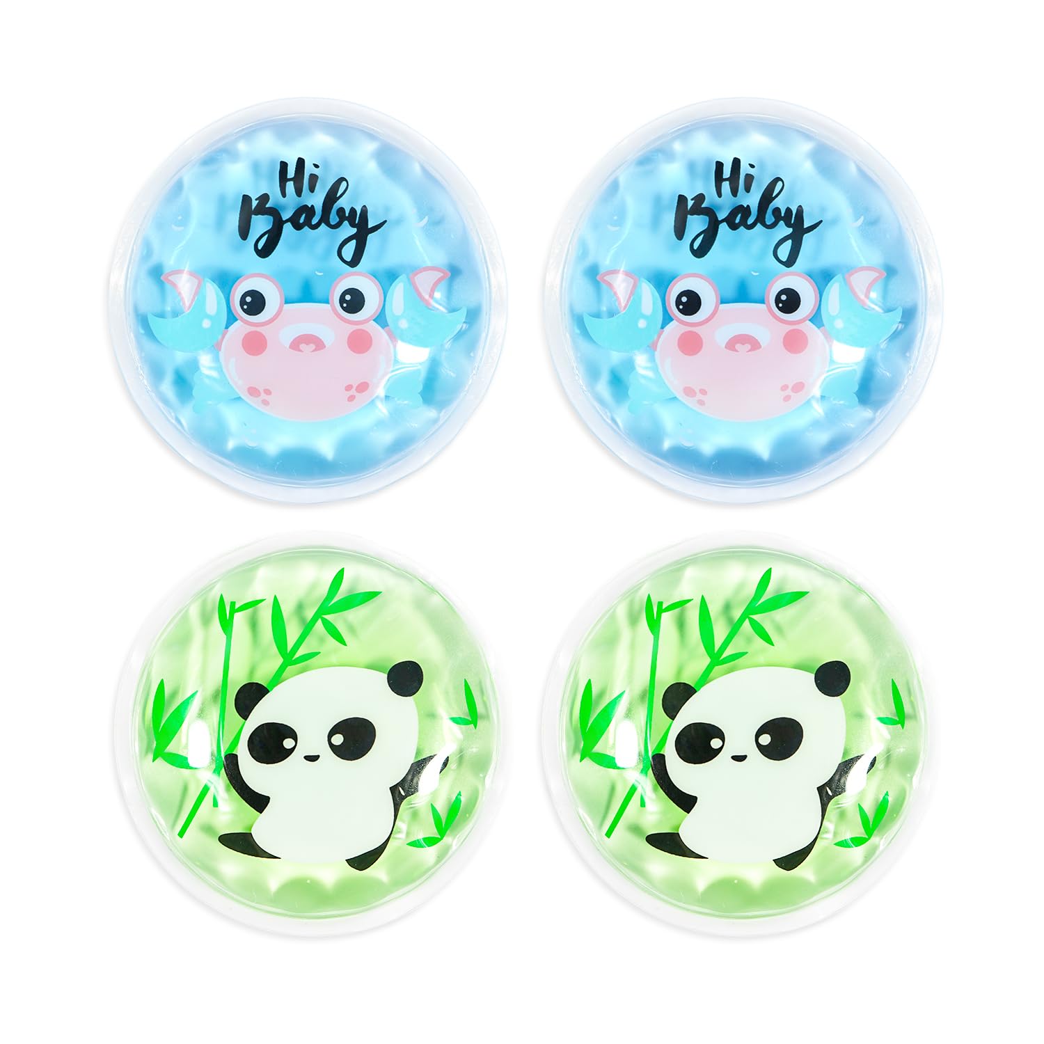 4PCS Gel Eye Ice Pack Set Reusable, Cold and Hot Compress for Eyes, Ice Pack for Eyes, Cooling Eye Pads for Eye Strain, Swelling, Redness, Dark Circles, Puffy Eyes, and Eye Recovery Surgery.