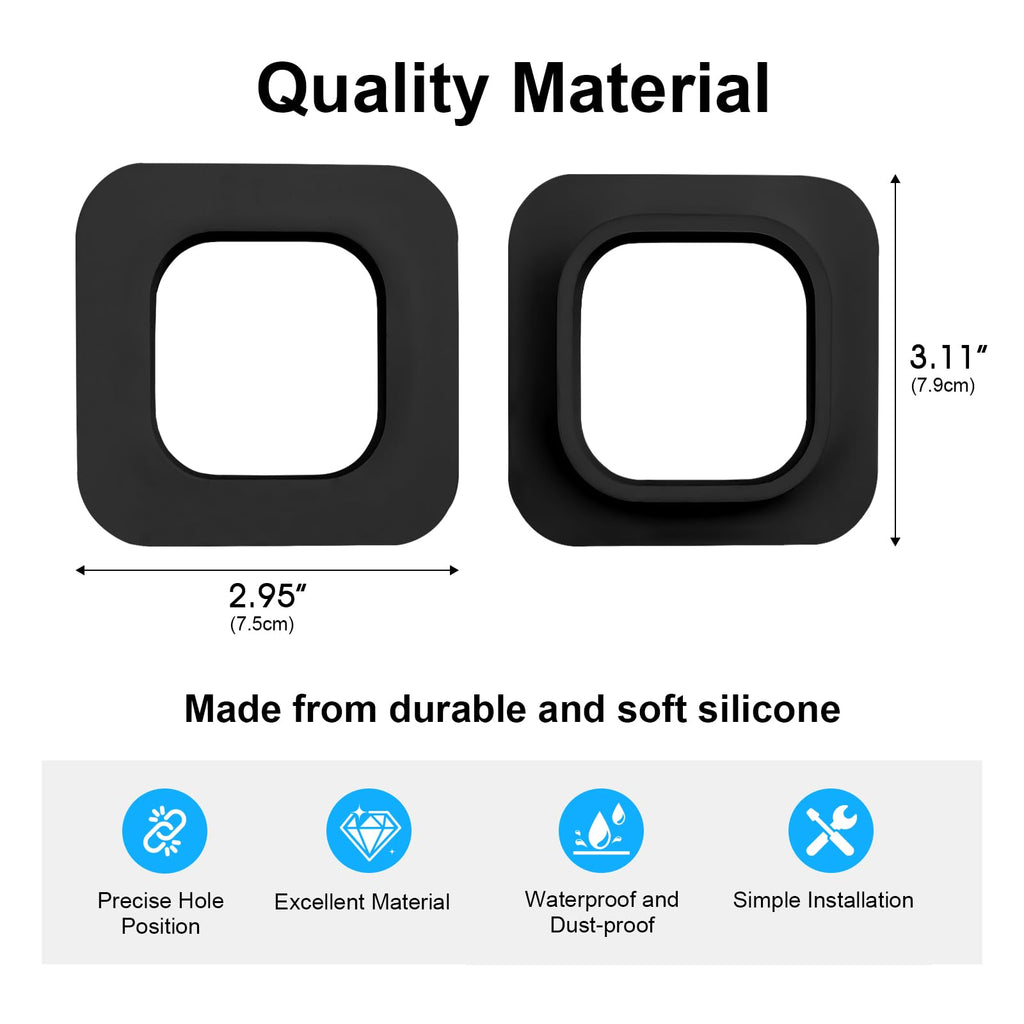 2 Pack Window Mount Compatible with Blink Mini Indoor, Secured Camera Glass Wall Holder for Single Pane Glass Windows/Doors for Outside Security Monitoring,White