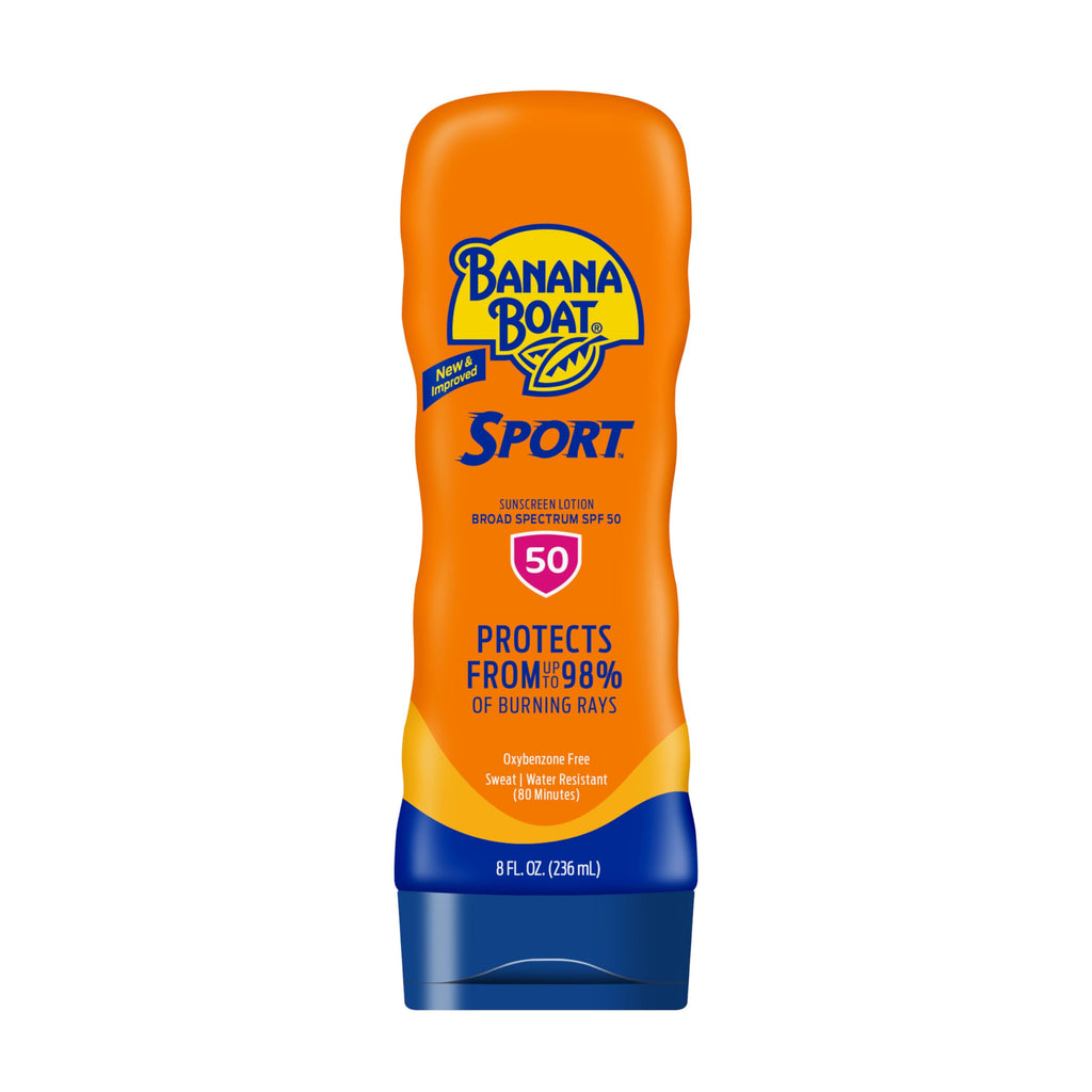 Banana Boat Sport Ultra SPF 50 Sunscreen Lotion, 12oz | Banana Boat Sunscreen SPF 50 Lotion, Oxybenzone-Free, Sunblock, Family Size, 12oz (Pack of 1)