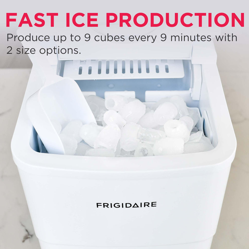 Frigidaire EFIC108 Counter top Portable, 26 lb per Day Compact Ice Maker Machine