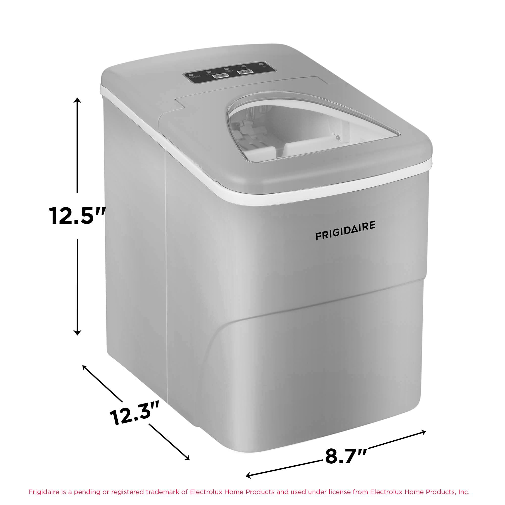 Frigidaire EFIC108 Counter top Portable, 26 lb per Day Compact Ice Maker Machine