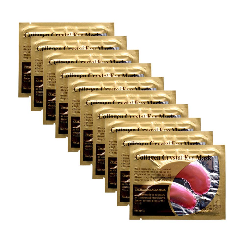 30 Pairs Gel Collagen Eye Pads,Crystal Collagen Under Eye Mask for Moisturizing,Reducing Fine Lines&Dark Circles& Puffy Eyes Under Eye Patch for Women Men, Black