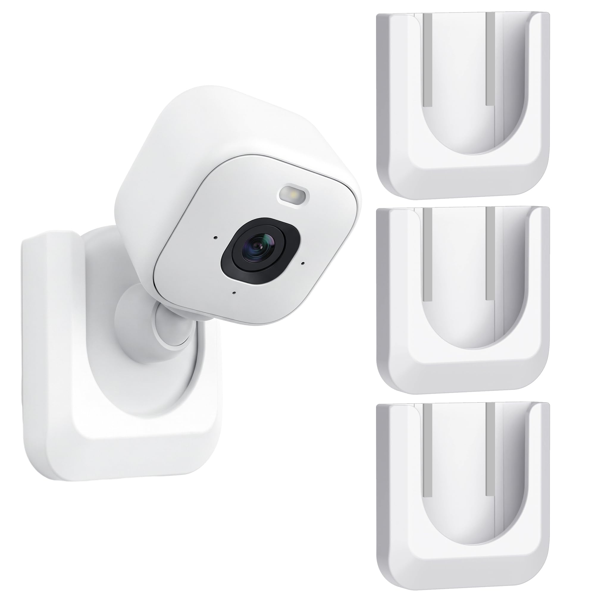 Blink Mini 2 No Drill Wall Mount Bracket for Blink Mini 2/Blink Outdoor 4/Blink Indoor Camera,No Screw Adhesive Blink Camera Mount for Blink Indoor Outdoor Camera 3Pack (Camera Not Included),White
