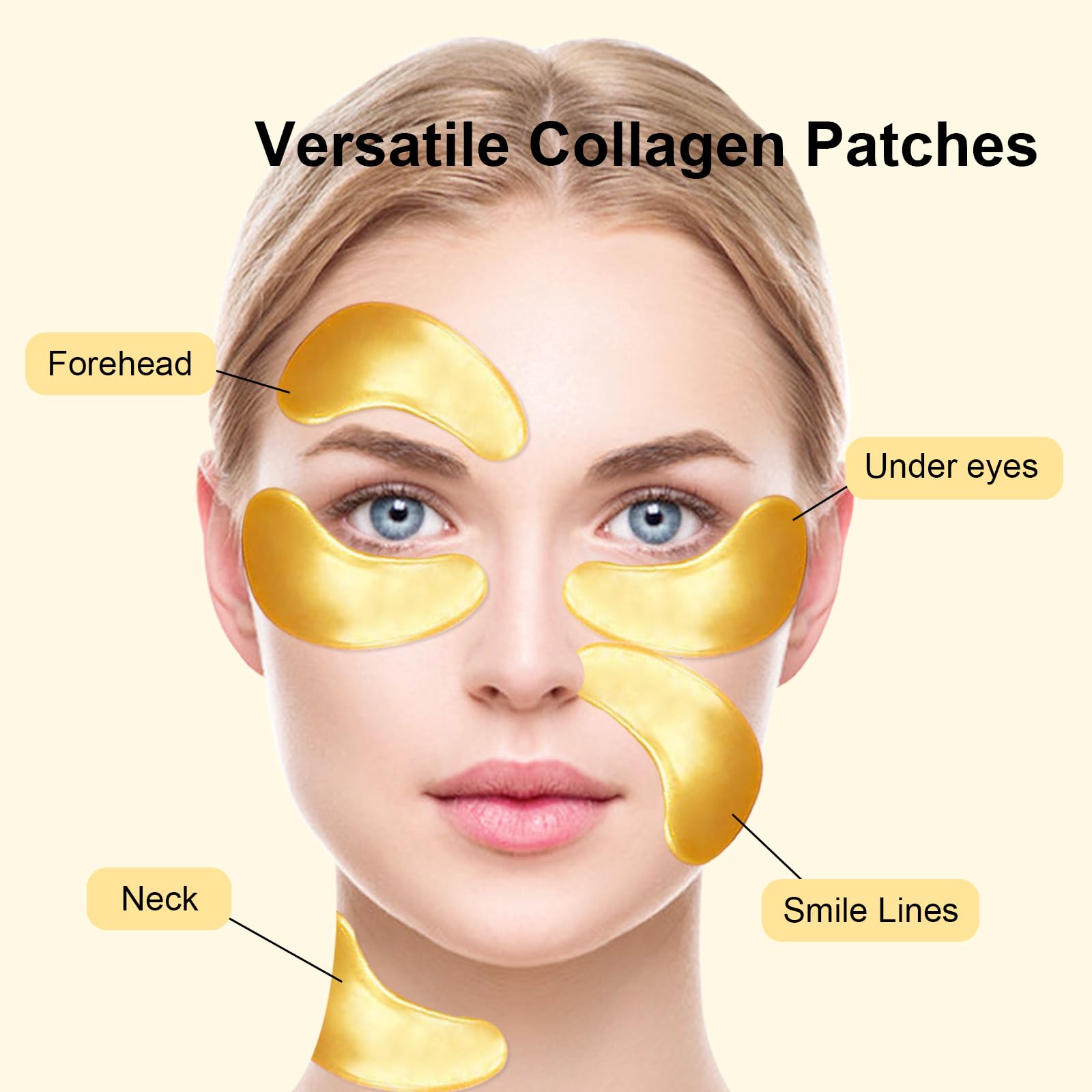 30 Pairs Gel Collagen Eye Pads,Crystal Collagen Under Eye Mask for Moisturizing,Reducing Fine Lines&Dark Circles& Puffy Eyes Under Eye Patch for Women Men, Black