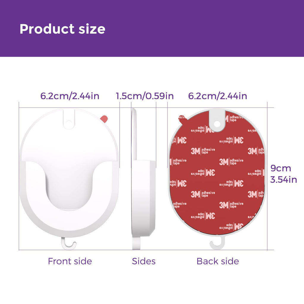 No Drill Ring Camera Adhesive Wall Mount,Strong Durable Adhesive Camera Mount Holder for Ring Indoor Cam (1st Gen and 2nd Gen)/Blink Outdoor Camera 4,2K+,(3rd Gen),Mini 2K+,Mini 2,3Pack Mount Bracket