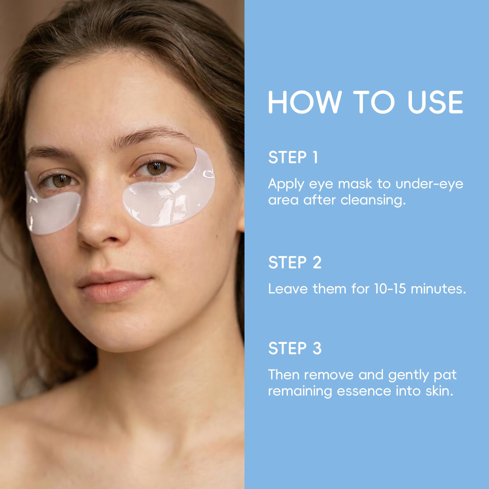 AKARY Eye Patches Rose Hydra-Gel Eye Mask Sheet Lady Skin Care Pad Remove Fine Lines Smooth Repair the Eyes Skin, Under Eye Gel for Moisturizing and Relieving, Firm the Look of the Eye Area