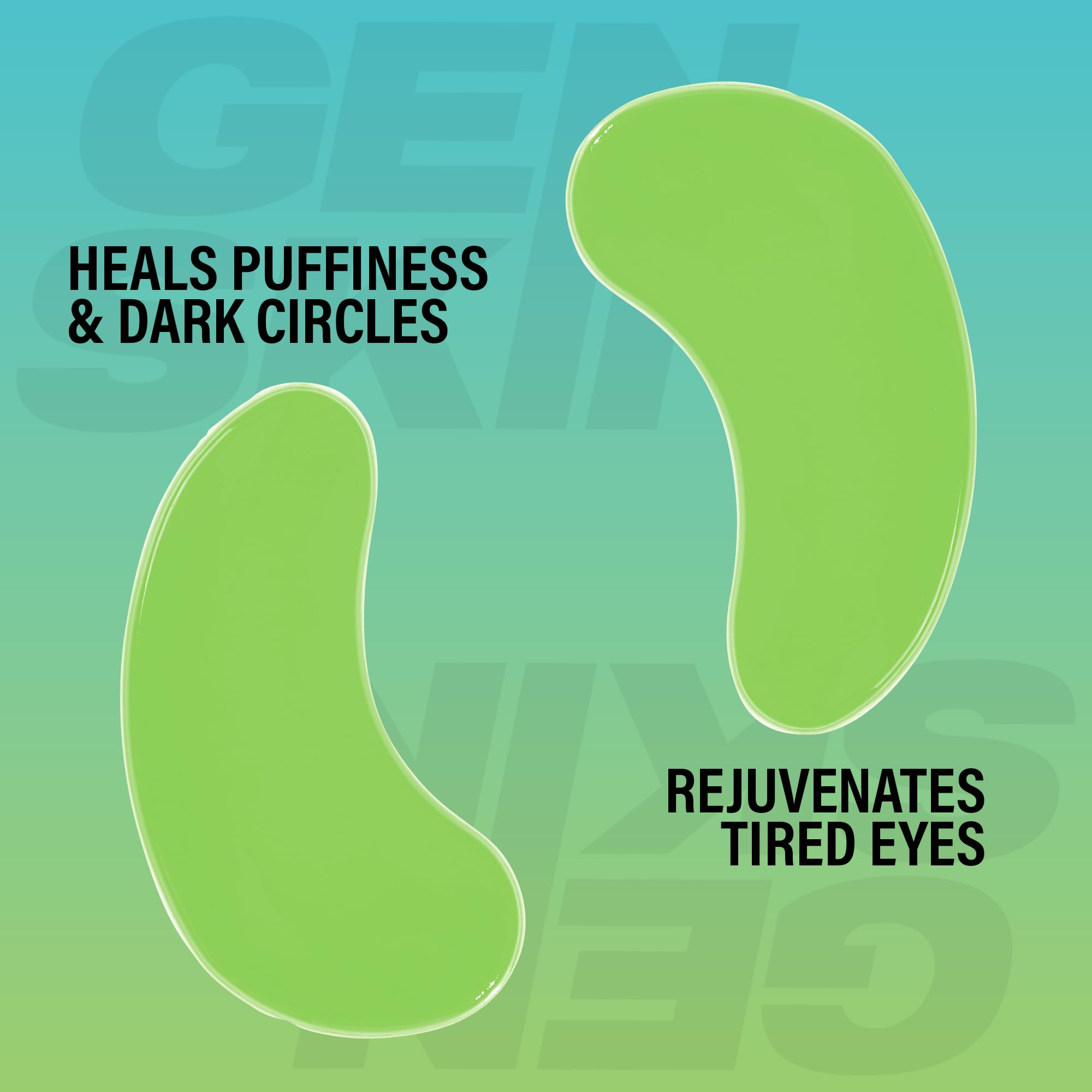 Generation Skin Eye Patches for Dark Circles and Puffiness, Under Eye Mask with Hyaluronic Acid and Kakadu Plum, Vegan and Cruelty-Free Under Eye Patches, Kakadu Plum Eye Masks, 5-Pack