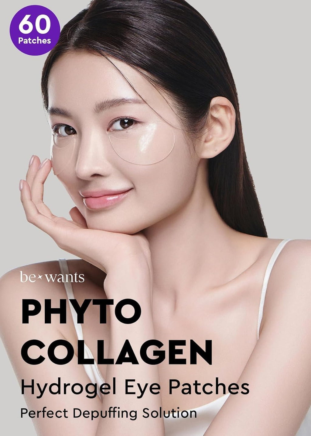 bewants Deep Toning Glutathione Eye Serum Patch | Korean Retinol and Caffeine Eye Patches | Advanced Glutathione Skincare Gel Patch | 60 Undereye Mask Patches
