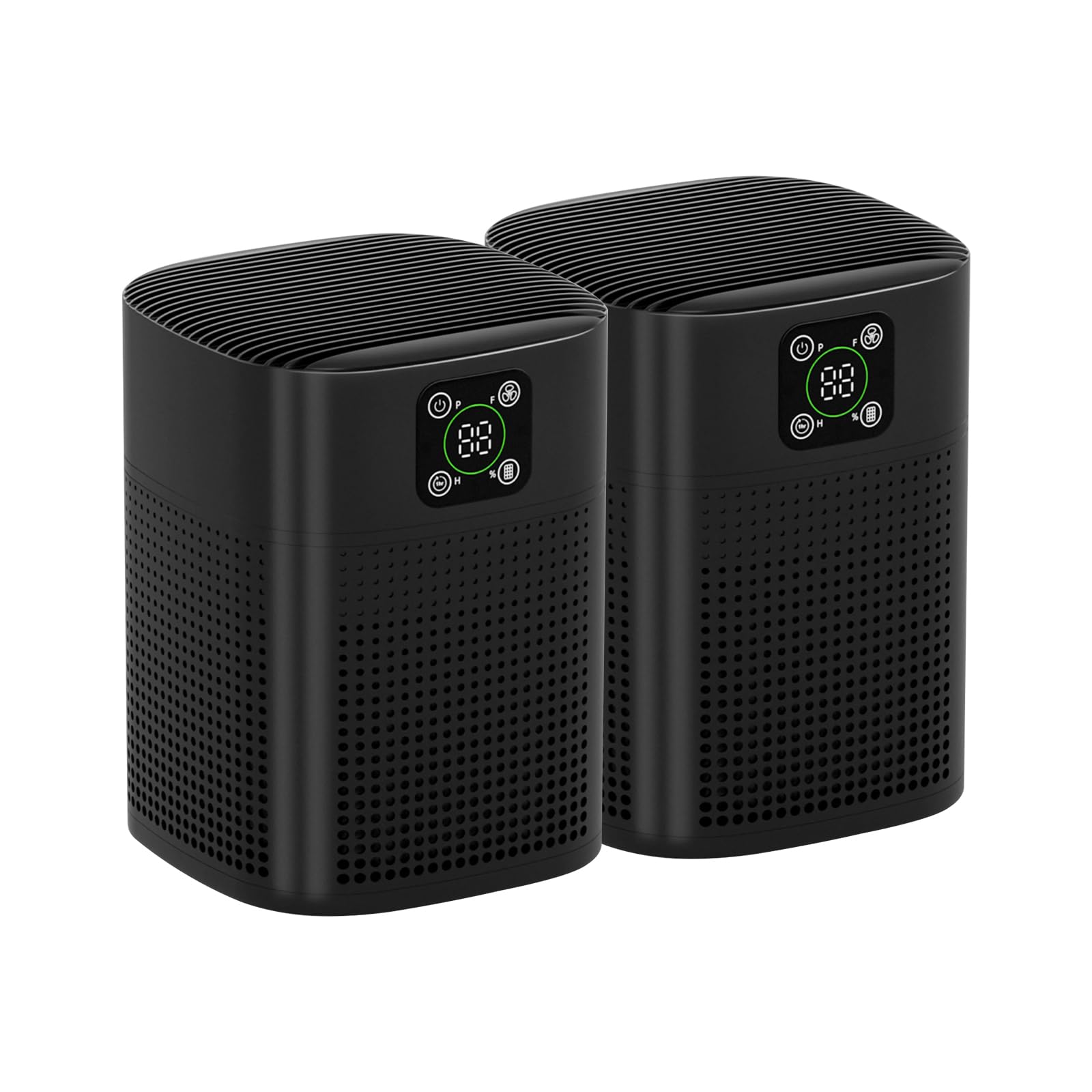 Air Purifiers for Bedroom, Honeyuan H13 HEPA Air Purifier for Home Large Room 1095 sqft, Air purifiers with 360°Air Intake, 3 Fan Speeds, 3-Stage Filtration, White