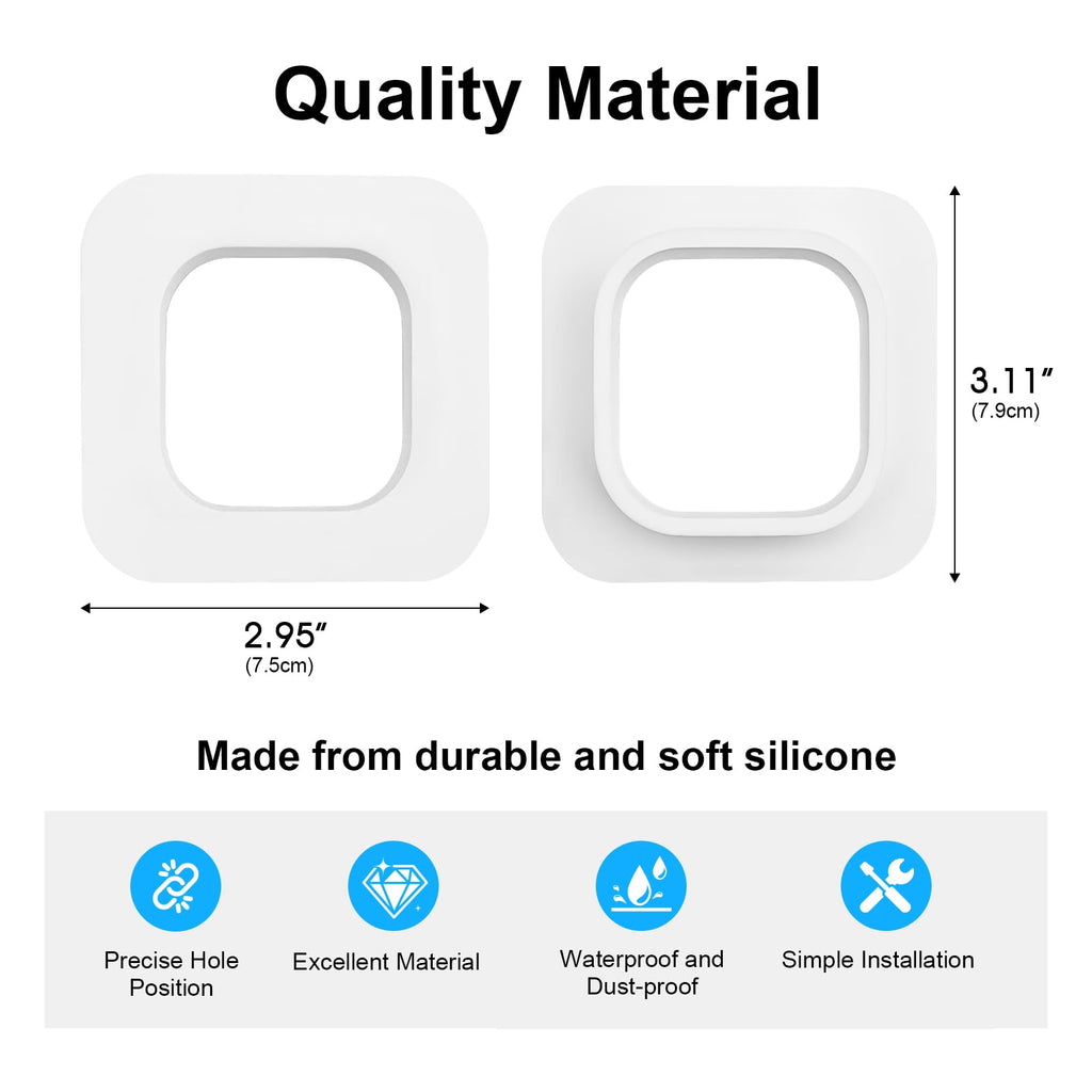 2 Pack Window Mount Compatible with Blink Mini Indoor, Secured Camera Glass Wall Holder for Single Pane Glass Windows/Doors for Outside Security Monitoring,White