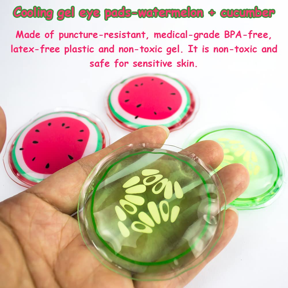4PCS Gel Eye Ice Pack Set Reusable, Cold and Hot Compress for Eyes, Ice Pack for Eyes, Cooling Eye Pads for Eye Strain, Swelling, Redness, Dark Circles, Puffy Eyes, and Eye Recovery Surgery.