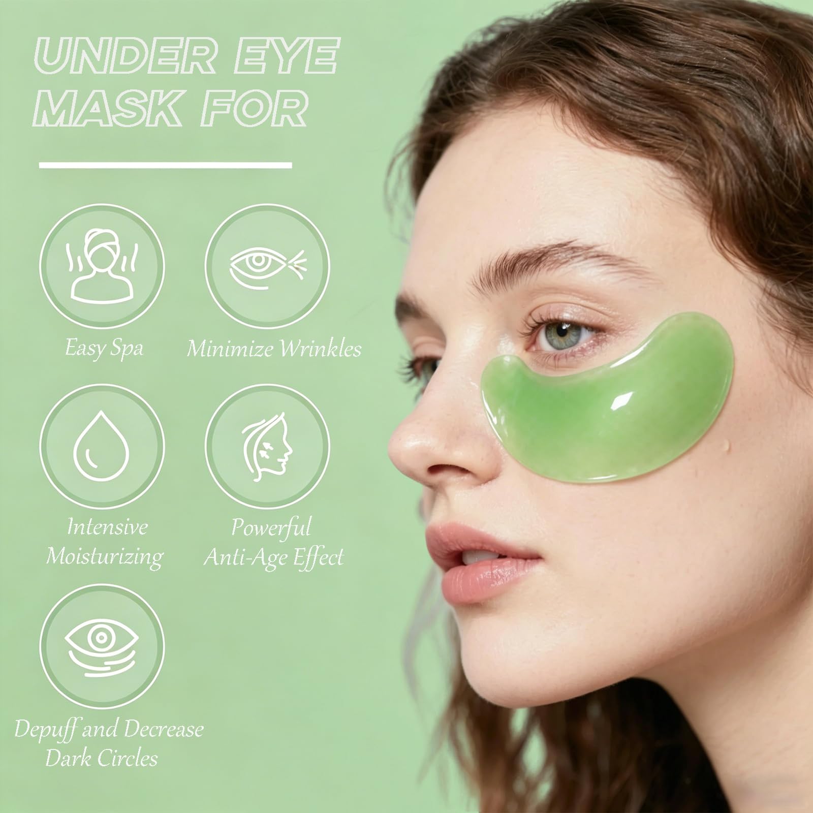 60pcs 24k Gold Eye Mask, Under Eye Patches for Dark Circles, Puffiness & Wrinkles, Hydrating Eye Mask Skincare, Eye Patches for Women, Under Eye Mask, Refresh Your Skin, Reduce Wrinkles and Fine Lines
