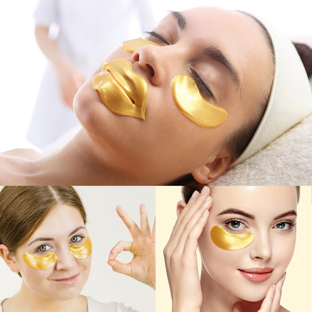 Adofect Hydrogel Caffeine Under Eye Masks, Collagen Eye Patches for Dark Circles Puffy Eyes Under Eye Bags, Deep Hydration Eye Gels for All Skin Types, Skin Care Gifts (Pink, 30 Pairs)