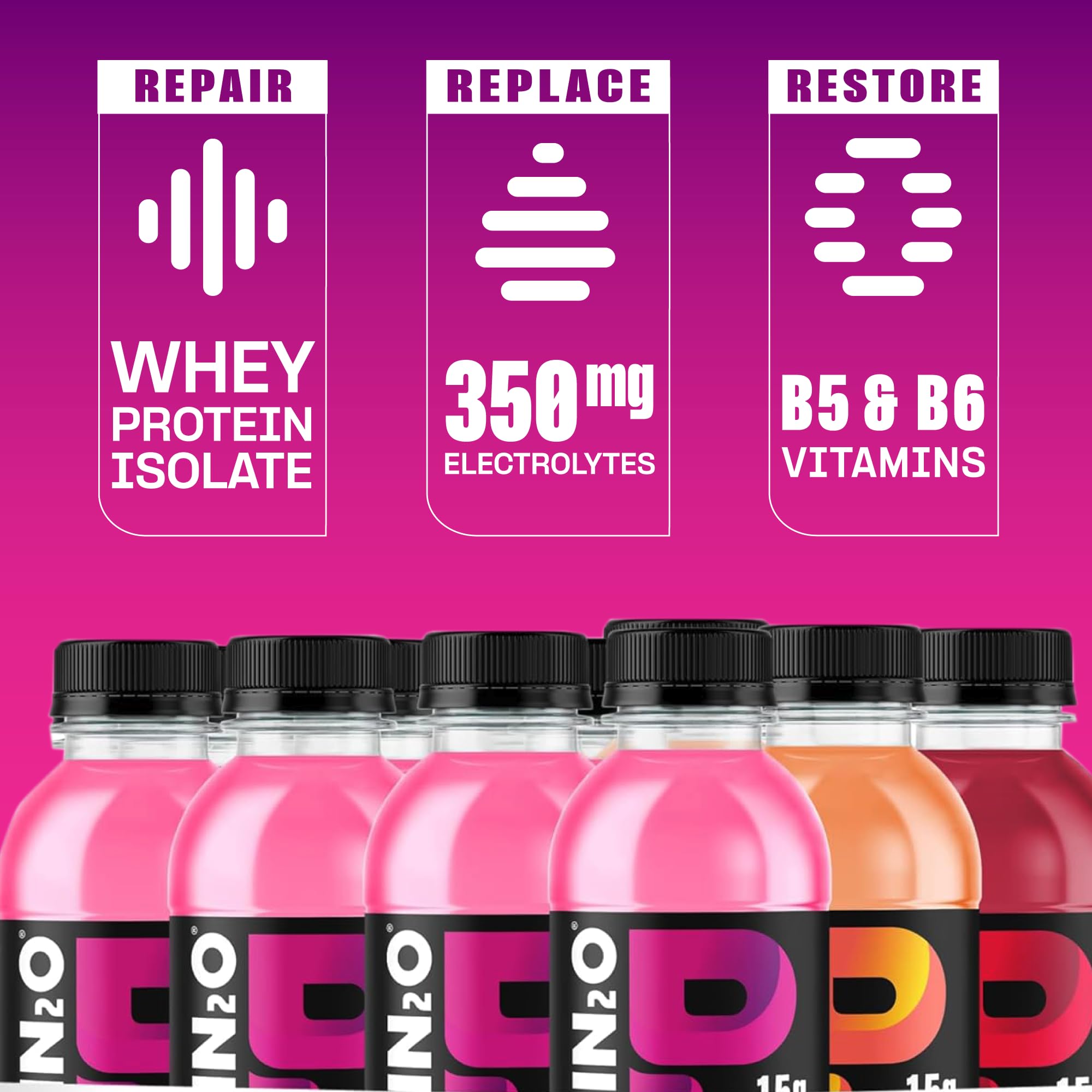 Protein2o 15g Whey Protein Infused Water, Peach Mango, 16.9 Oz Bottle (Pack of 12)