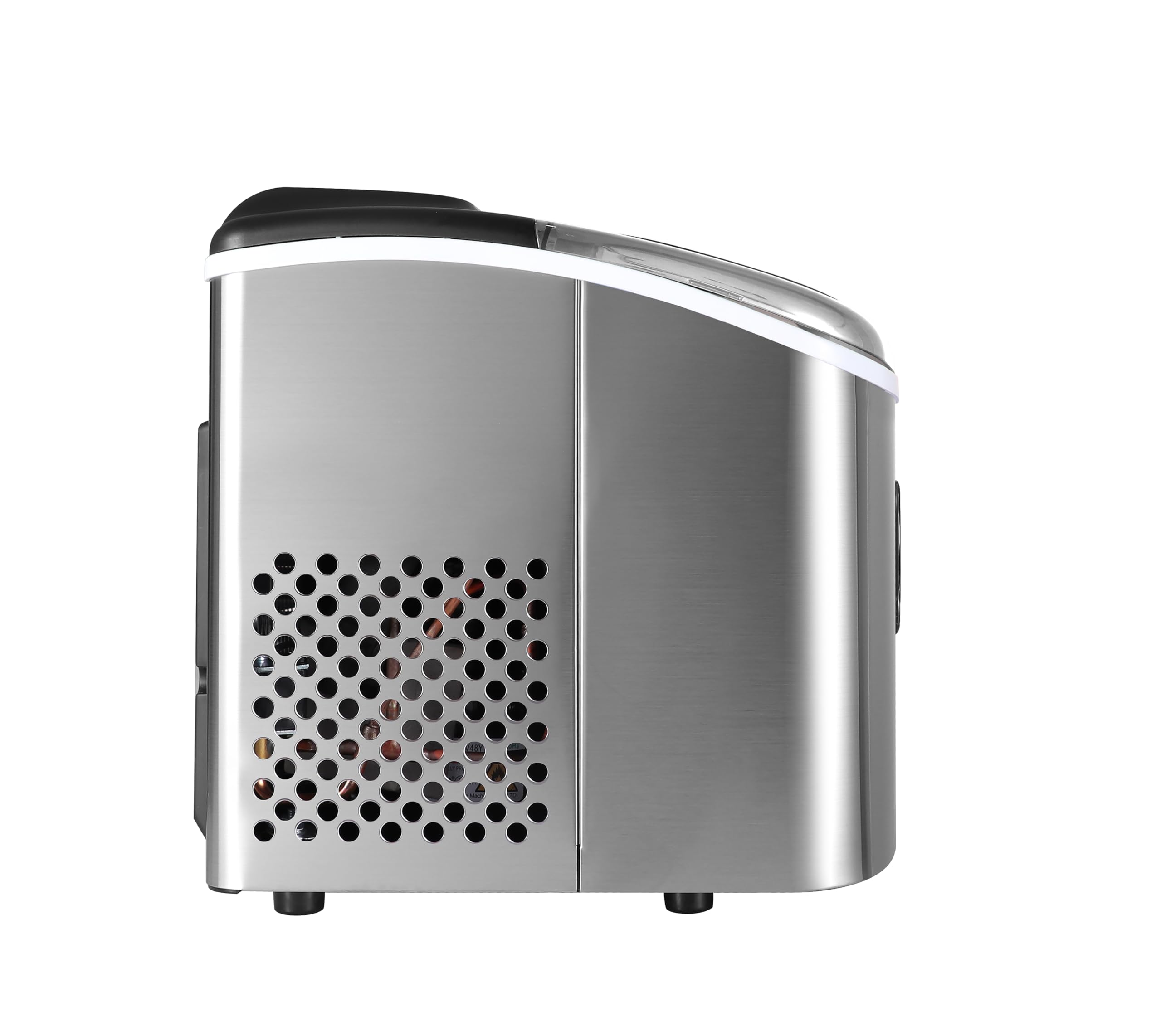 Frigidaire EFIC103-AMZ-SC Counter Top Maker with Over-Sized Ice Bucket, Stainless Steel, Self Cleaning Function, Heavy Duty, Stainless