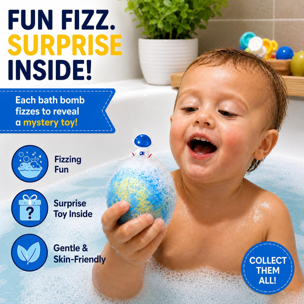 EvolutionUSA Refresh Bath Bombs for Women & Kids – 24 Bath Bombs Mini Sized, Organic Bathbomb Set, Women & Kids Bath Fizz, Luxury Gift for Mother’s Day, Easter, Valentines, Birthday or Self Care