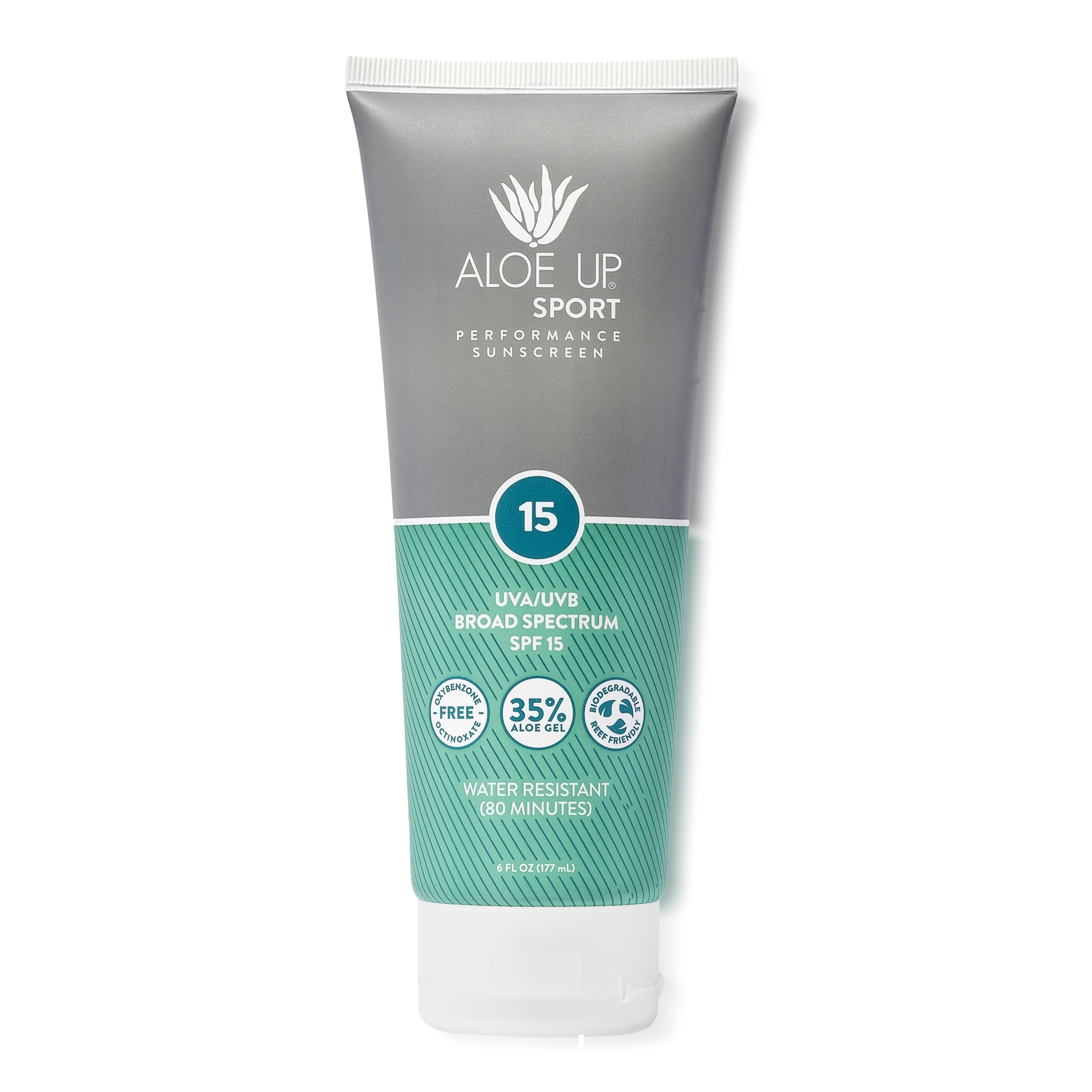 Aloe Up Sport Sunscreen Body Lotion SPF 50 – Broad Spectrum Sunblock With Aloe Vera Gel – Non-Greasy, Skin Sun Protection, No White Cast – Sunscreen – Fragrance-Free – 6 Oz, 2-Pack