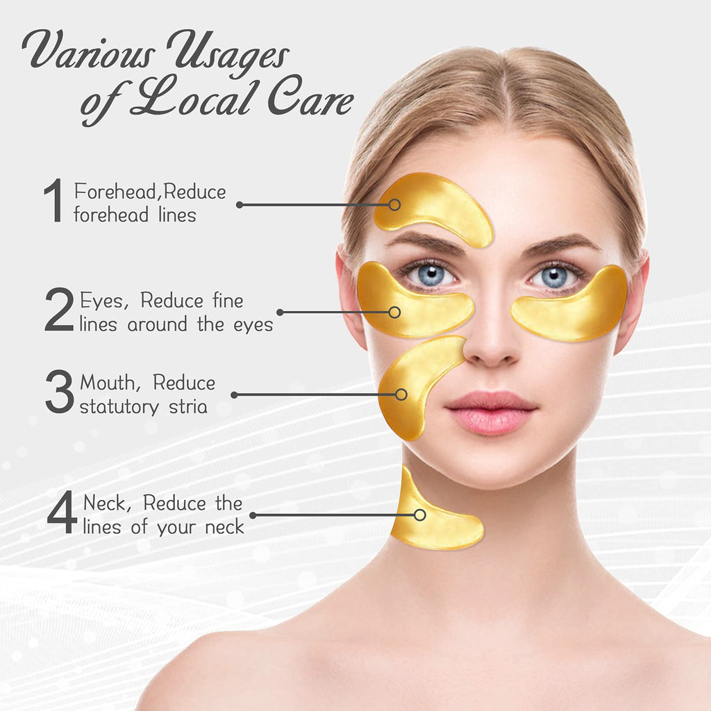 30 Pairs Gel Collagen Eye Pads,Crystal Collagen Under Eye Mask for Moisturizing,Reducing Fine Lines&Dark Circles& Puffy Eyes Under Eye Patch for Women Men, Black
