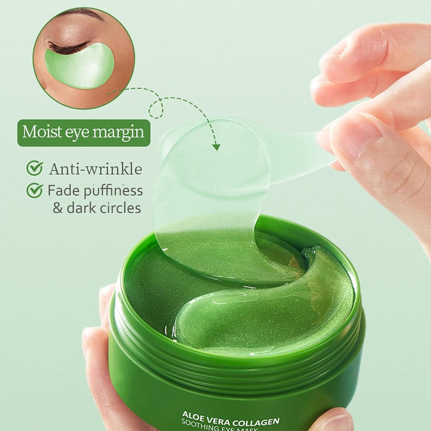 60 Pcs Gradient Under Eye Patches, Eye Patches for Puffy Eyes and Dark Circles, Eye Patches for Dark Circles, Under Eye Mask, Collagen Eye Patches, Eye Mask Skincare, Reduce Wrinkles and Fine Lines