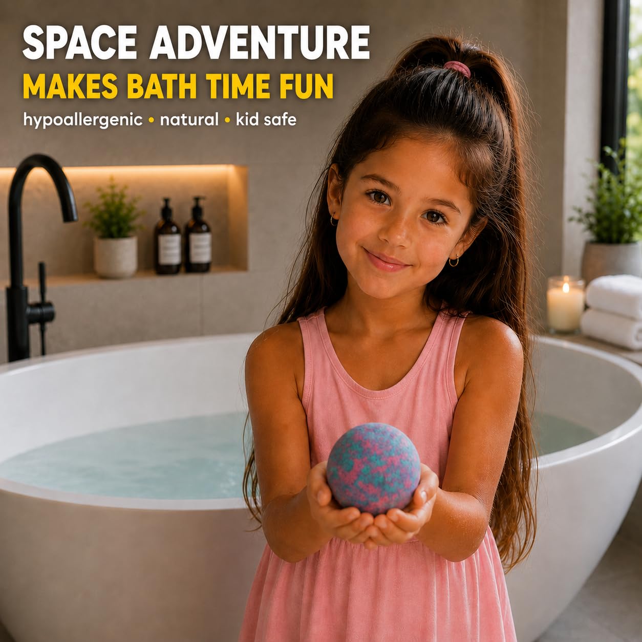 EvolutionUSA Refresh Bath Bombs for Women & Kids – 24 Bath Bombs Mini Sized, Organic Bathbomb Set, Women & Kids Bath Fizz, Luxury Gift for Mother’s Day, Easter, Valentines, Birthday or Self Care