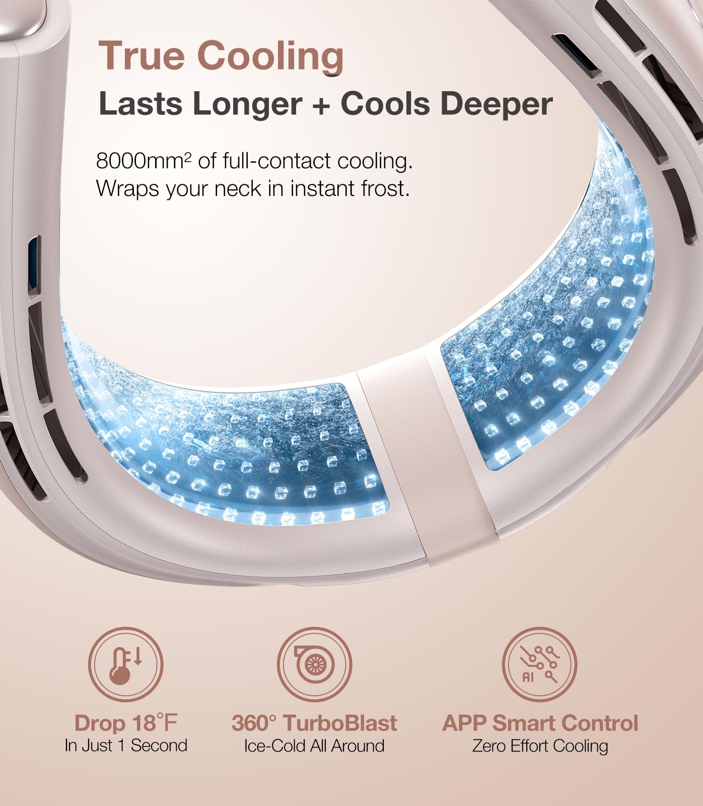 TORRAS COOLiFY 2S Lite Neck Air Conditioner, Long Battery Life Cooling Neck Fan, Lightweight & Comfortable, Hands-Free Wearable AC for Commute, Work, Travel. Black