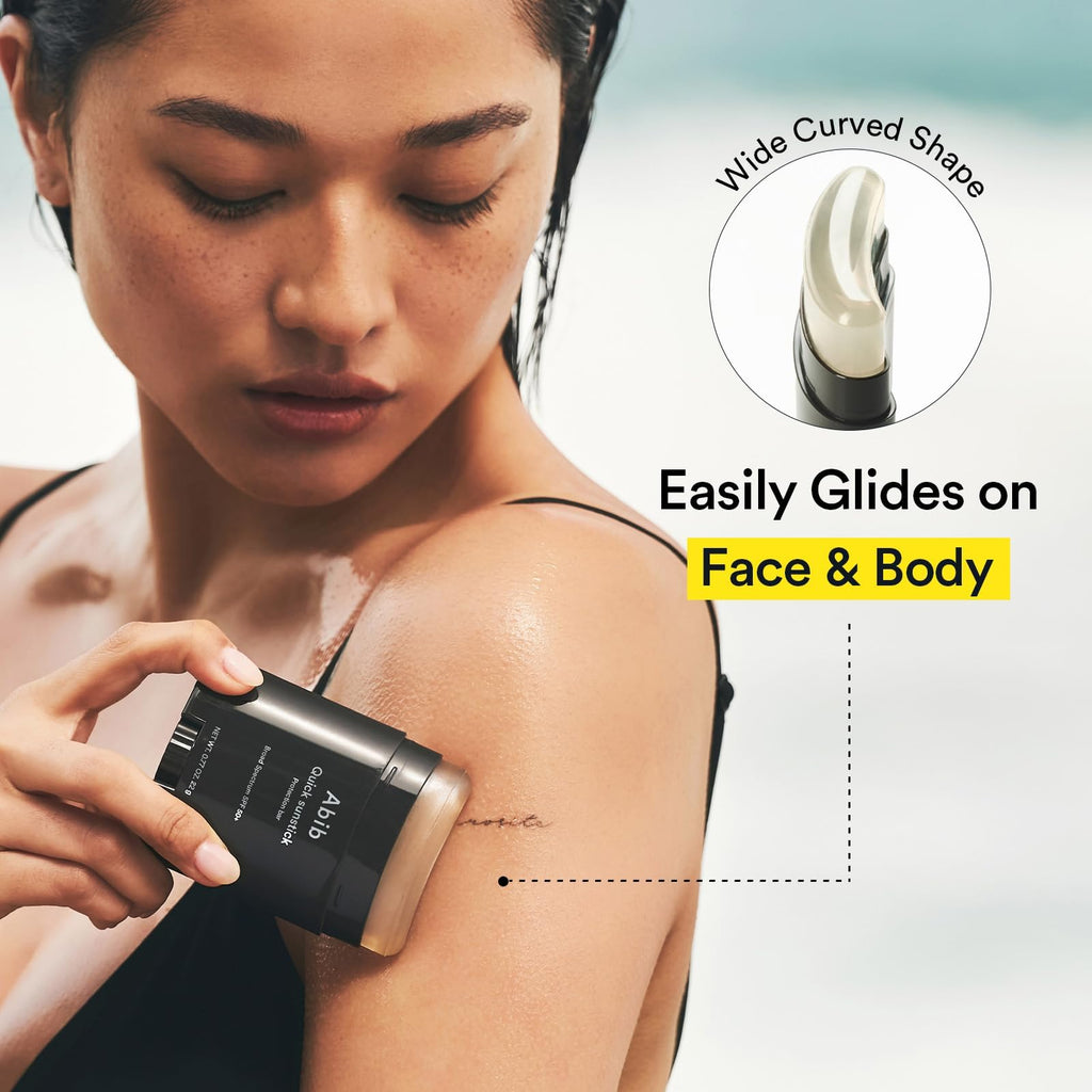 Abib Airy Sunstick Protection Bar SPF50+ Broad Spectrum, Semi-Matte Sunscreen Stick for Oily & Combination Skin, No White Cast, Water-Resistant, Korean Sunscreen, 0.81 oz / 23 g