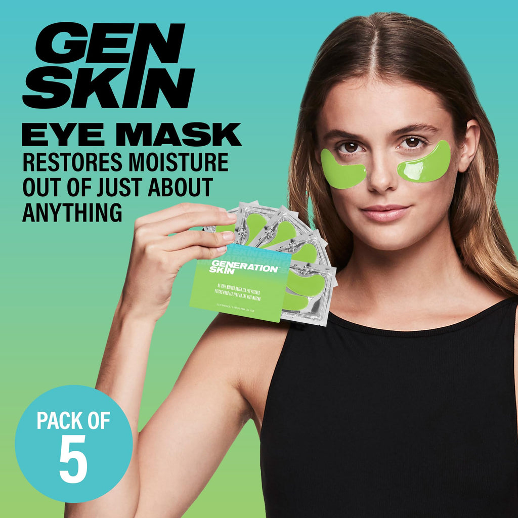 Generation Skin Eye Patches for Dark Circles and Puffiness, Under Eye Mask with Hyaluronic Acid and Kakadu Plum, Vegan and Cruelty-Free Under Eye Patches, Kakadu Plum Eye Masks, 5-Pack