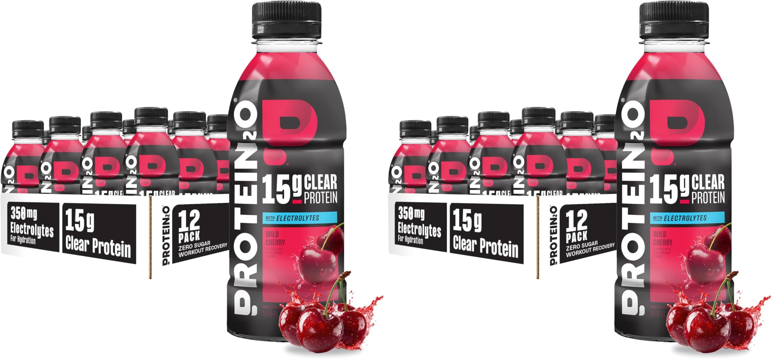 Protein2o 15g Whey Protein Infused Water, Peach Mango, 16.9 Oz Bottle (Pack of 12)